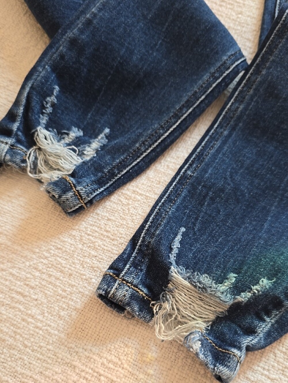 KanCan Ripped Dark Blue Skinny Jeans - Picture 7 of 7
